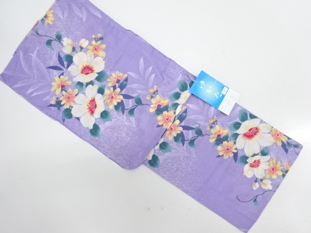 JAPANESE KIMONO / UNUSED YUKATA / FLOWER